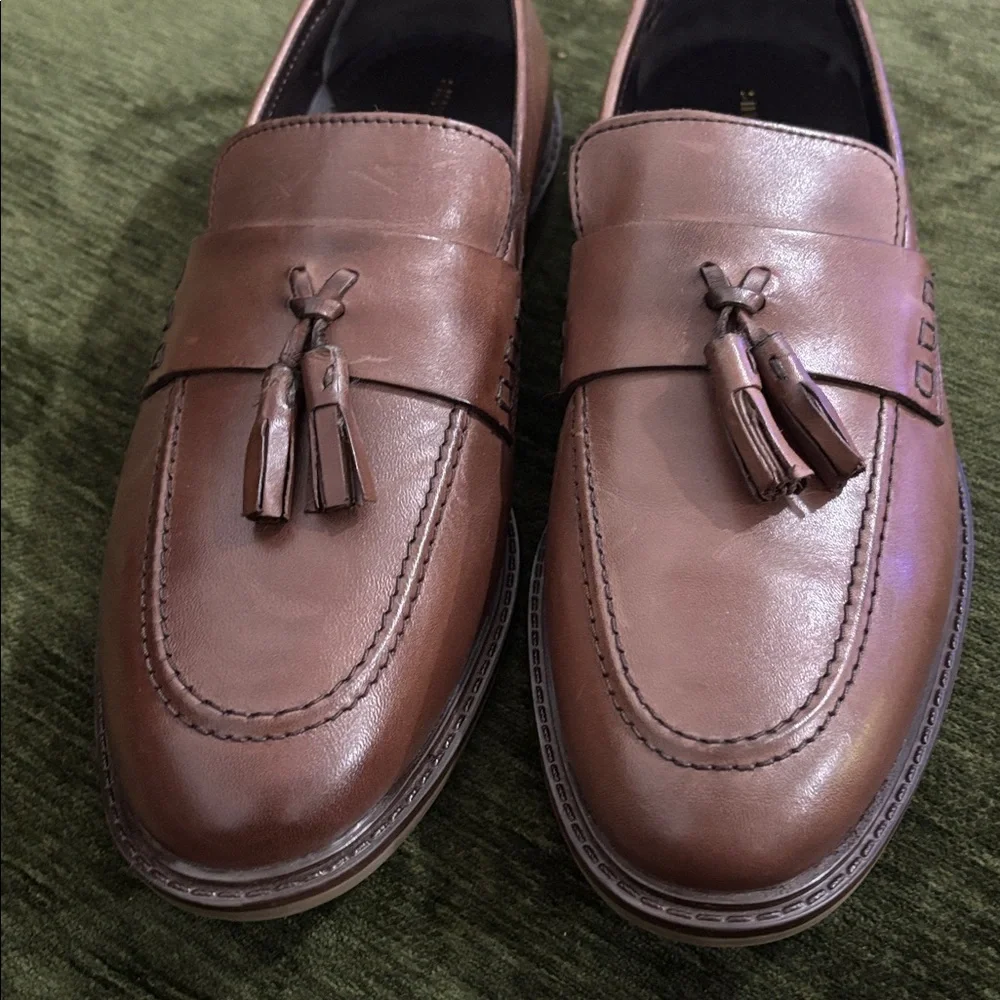 Silver Street London Men’s Tassel Leather Loafer Shoes‎ Size 10